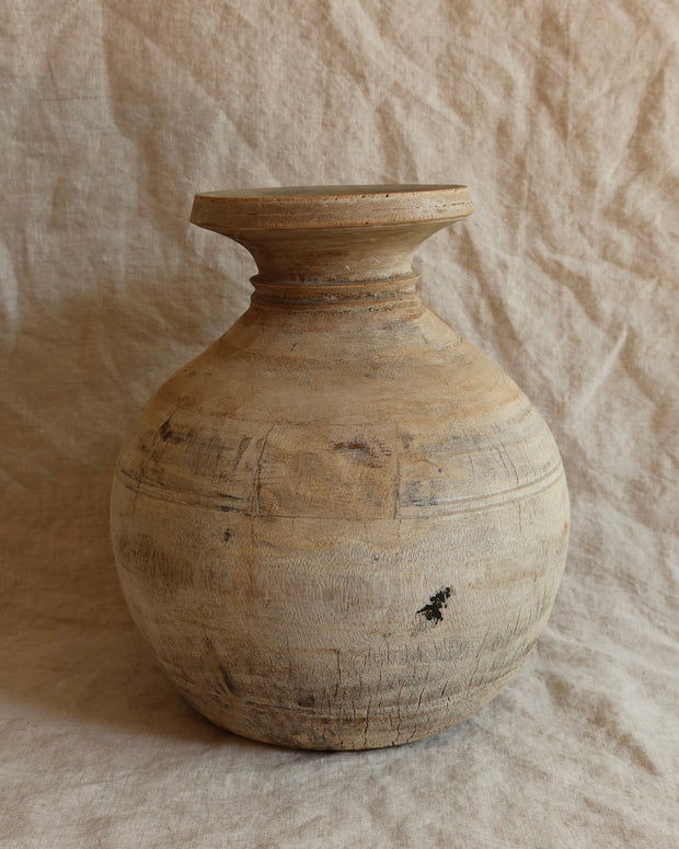 Large Wood Vase 17